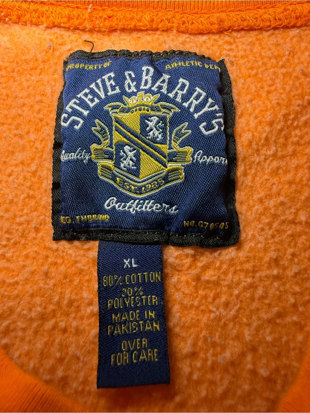 Steve & Barry's Tennessee Crewneck Sweatshirt - Orange